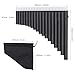 Irfora Pan Flute 18 Pipes Key of C for Beginners Learning Teaching with Slideable Long Pipe and Padded Oxford Cloth Handbag, Crafted from Quality ABS Material with Brighter Tone and