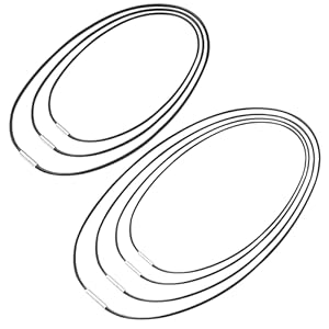 Whiznook 7 Stück Lederband Halskette Set