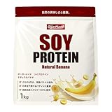 MADPROTEIN ソイプロテイン 人工甘味料不使用 国内製造 大豆 植物性プロテイン (ナチュラルバナナ, 1kg)