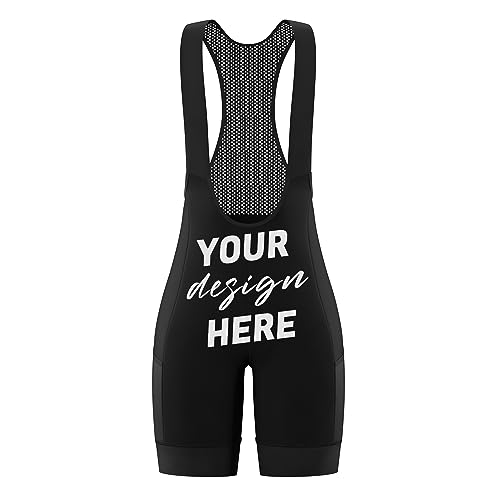 Custom Padded Cycling Bib Shorts Logo Color Design Elasticity Breathable Bike Bib Pants with Side Pocket Quick Dry