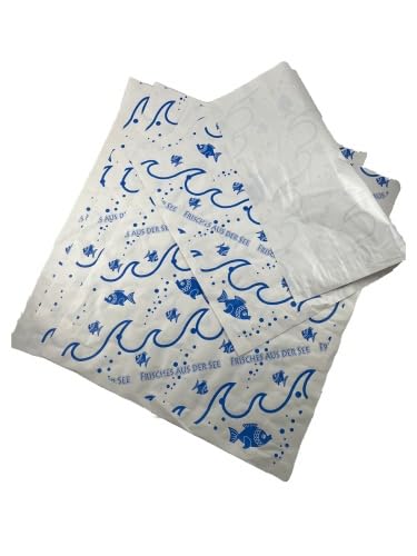 Frischpapier Frischepack Edelpack Fisch Motiv"frisches aus der See" Karton 12,5kg 37,5x50cm