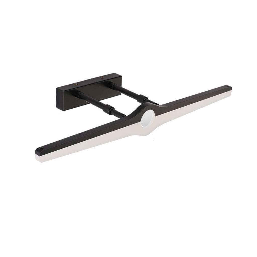 Miroir avant lumière cabinet LED noir de 57cm idéal pour illuminer votre salle de bains moderne