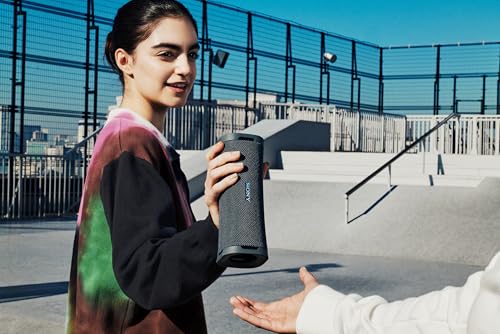 SONY New ULT Field 1 Wireless Portable Bluetooth Speaker with ULT Button for Massive Bass, Hands-Free Calling,12hrs Battery Life, Waterproof, Dustproof - Black 12 41yIBKSMFWL