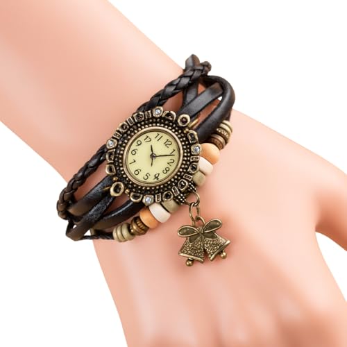 Image of Spiffy Vintage Style Bracelet Watch for Woman, Watch for Women Latest, Watch for Girls Stylish, Women Watches Branded, Women Watches, Bell Charm