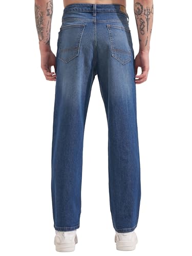 Image of Highlander Men's Straight Relaxed Fit Jeans | Stretchable | Everyday Comfort & Style| Jeans for Man|Premium Cotton Blend