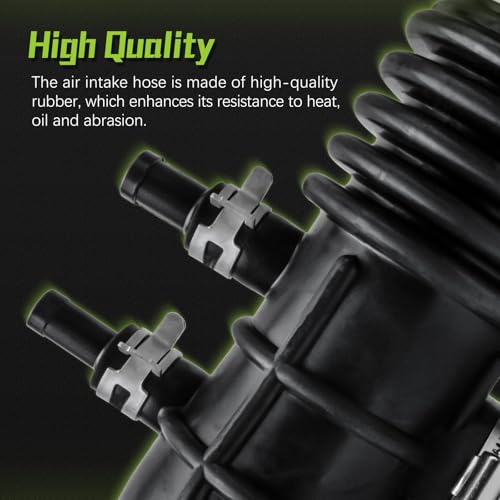 Image of 16578-4S100 Air Intake Hose Tube With Clamps for Nissan 1999-2004 Frontier 3.3L,2000-2004 Xterra V6 3.3L