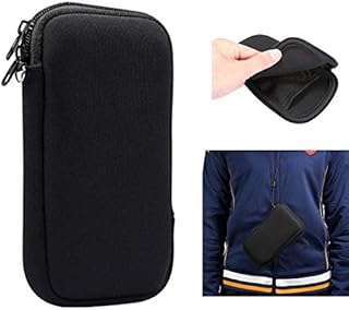 Neoprene Phone Pouch for Samsung Galaxy Note 20, Note20 Ultra,S20 Ultra,S20+,S10Lite,Note10Lite A71 5G,6.9 inch Universal Cell Sleeve Mobile Bag with Zipper, Neck Lanyards Straps