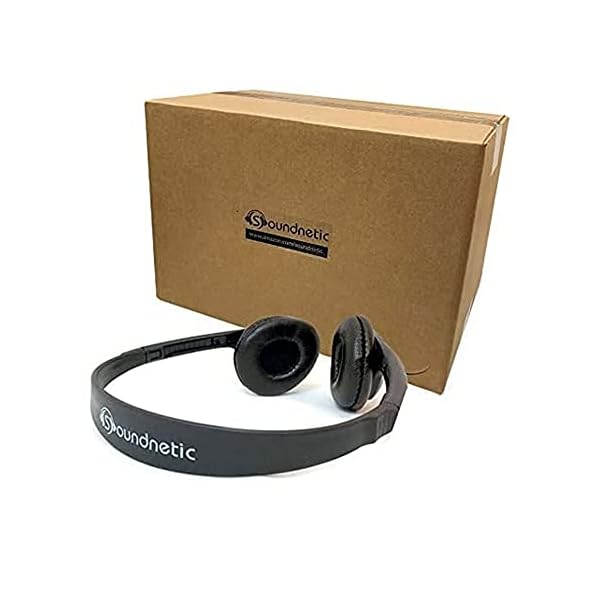 SN313 Classroom Over The Head Stereo Headphones with Leatherette Earpads, Black, Count of 500, Pack of 1