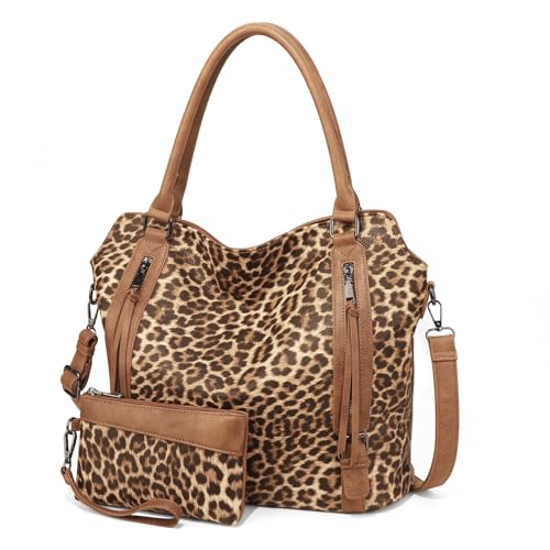 Bolso bandolera grande de cuero PU a cuadros para mujer miniatura 1