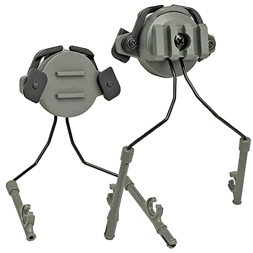 WISEONUS Federung Headset-Halterung Taktischer Airsoft-Helm Schienen-Adapter für Comtac Headsets (OD) Cover