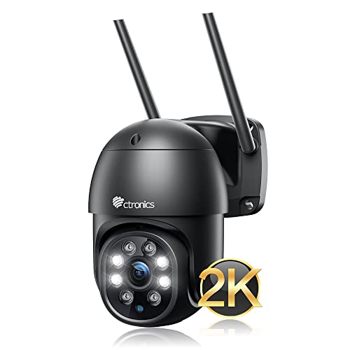 Amazon.co.jp: 【 PC対応 】Ctronics 防犯カメラ 屋外 2.5K 400万画素 