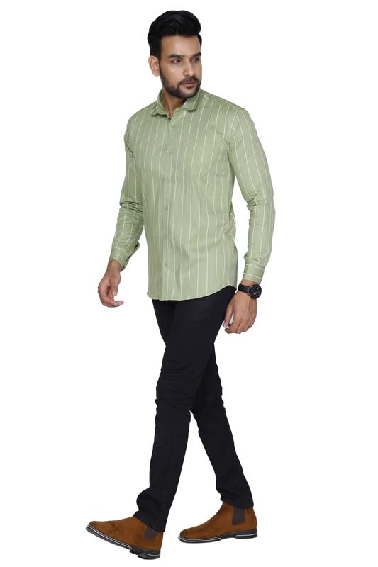 Image of Pure Cotton Solid Slim Fit Semi Casual Shirt for Men's & Boy's (Pack of 1)