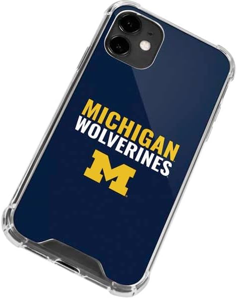 Skinit Clear Phone Case Compatible with iPhone 12 - Officially Licensed University of Michigan Wolverines M Design