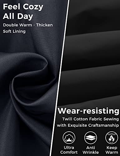 wantdo Men's Winter Vest Thick Padded Sleeveless Jacket Quilted Puffer Vest with Detachable Hood4