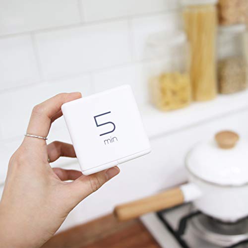 Mooas Cube Timer, Time Management, Kitchen Timer, Kids Timer, Workout Timer, Timer For Studying, Cooking (White) #TOP2