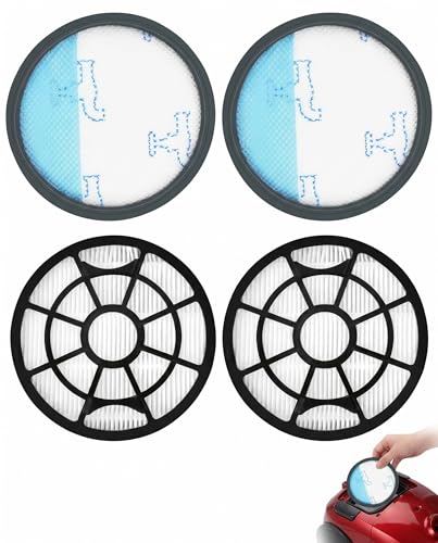 NOPKESV 4 Filtros Aspiradora para Rowenta Swift Power Cyclonic (2 Juegos), Compatible RO29xx,RO2910EA,RO2913EA,RO2915EA,RO2932EA,RO2933EA,RO2957EA,RO2981EA, para rendimiento óptimo y aire puro