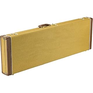Fender Classic Series – Etui Rigide Pour Guitare Basse Électrique – Jazz Bass/Precision Bass – Tweed - Les Beatles, Paul McCartney, John Lennon, RIngo Starr, George Harrison