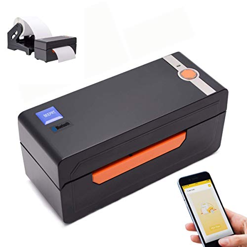 Bluetooth Ready Thermal Label Printer, Adjustable High Speed Direct USB Thermal Barcode, 4x6 Shipping Label Print Maker Writer Machine, Compatible with Ebay, Amazon, UPS, Shopify, FedEx, Etsy