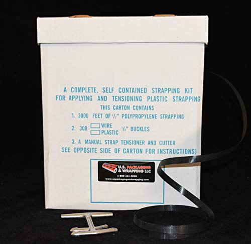 Plastic Strapping Kit 3,000 Ft. Wire Buckle