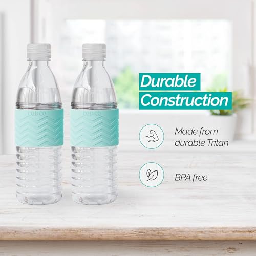 Copco Hydra Reusable Tritan Water Bottle with Spill Resistant Lid and Non-Slip Sleeve, 16.9-ounce, Robin Egg Blue, 2 Pack - Image 4