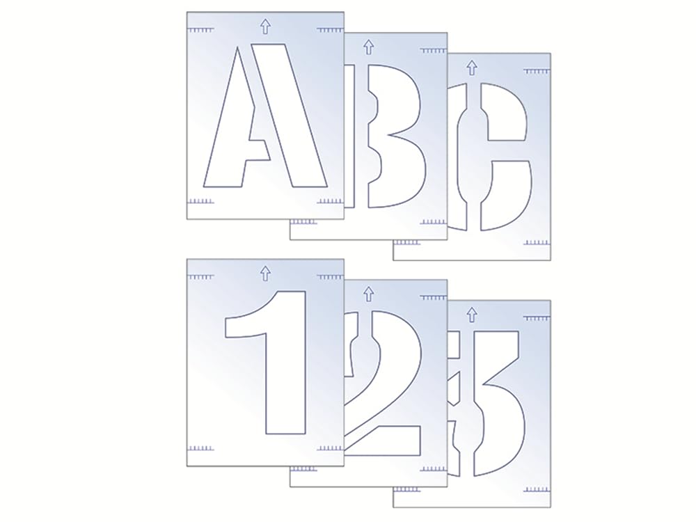 Scan 9406 Letter & Number Stencil Kit 100Mm