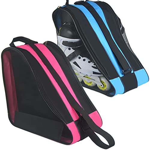 Gooyule Roller Skate Bag, Adjustable Shoulder Strap Ice Skate Bags For Girls Boys And Most Adults, Large Capacity Skate Bag Fits Quad Skates, Inline Skate And Most Roller Skating Accessories #TOP18