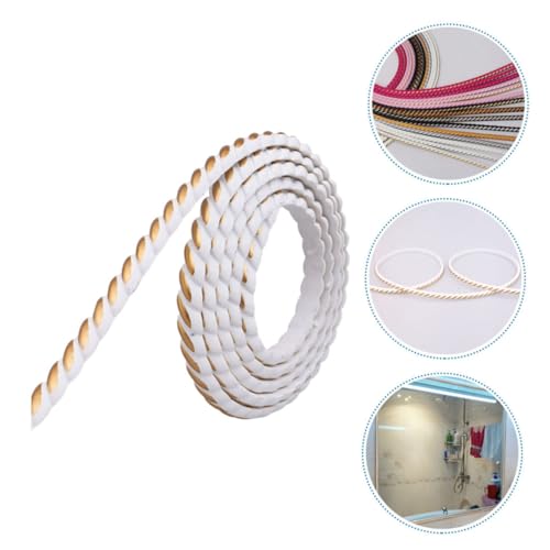 Moldura de esquina flexible autoadhesiva PVC para borde de azulejo y protector de pared decorativo 4