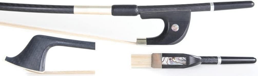 GEWA Bassbogen Carbon Advanced, 4/4, deutsches Modell, Neusilber