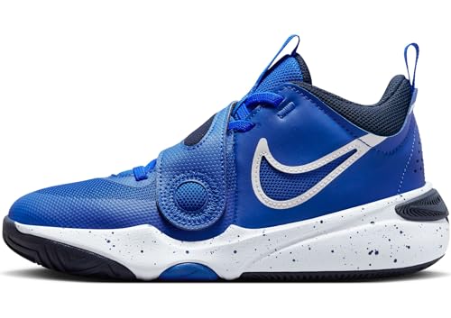 NIKE Team Hustle D 11 Boys DV8996-400 (Hyper Royal/White-Obsidian), Size 4