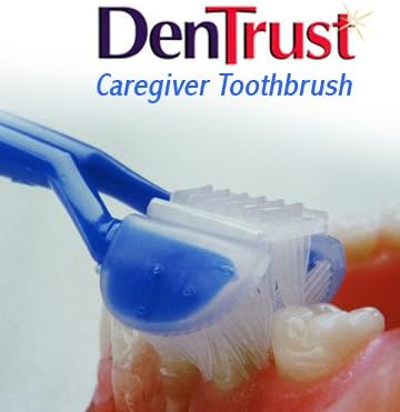DenTrust 3-Sided Toothbrush :: Caregiver / Assisted Brushing :: Seniors Dementia Alzheimer's :: Made In USA