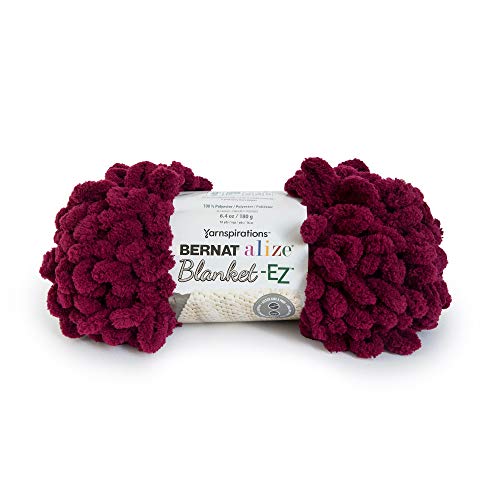 Bernat Alize Blanket-EZ Yarn, Burgundy