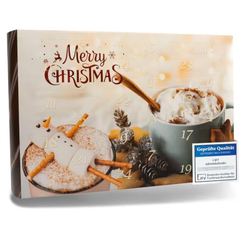 C&T Trinkschokolade & Kakao Adventskalender 2026, 24 Sorten aus Italien...
