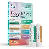 BOOYAH BLAST Upgraded Nasal Inhaler Stick,Nasal Stick with Menthol and Pure Essential Oils, Portable Nasal Inhaler for Cooling Refresh, Winter Chill, Citrus Kick, Lavender Dream, Melon Rush (8)