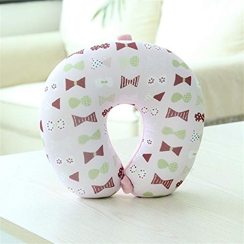 GHJKBJ Multi-Color-Karikatur U-förmig Ansatz PillowFor Auto-Büro-Flugzeug-Reise-Accessoires Bequeme Reisekissen Memory-Schaum-Kissen Cover