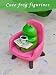 Inufcub Miniature Frog Figurine Reading Book & Drinking Coffee on Pink Sofa - Cute Resin Desk Decor for Office & Home, Book Shelf Decor, Unique Gift for Frog Lovers