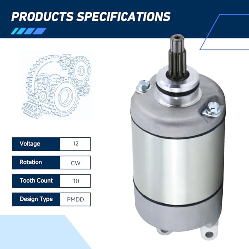 Starter Replacement New for Honda ATC250 TRX300, 1987 TRX250 ATC250SX ATC250ES Big Red, 1988-2000 TRX300 FourTrax, TRX300FW FourTrax 4x4, 31200HC4023 31200HC4033 SM13213 128000-4400 SMU0028 41054001 by BDELI - Image 2