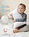 Babebay Toddler Pillow,13X18 Soft Toddler Pillows for Sleeping, Machine Washable Kids Pillow with Cotton Pillowcase, Perfect for Travel (White)