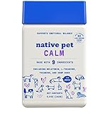 Native Pet Calming Chews for Dogs | All-Natural Dog Calming Chews - Anxiety Relief Treats & Dog Relaxants | Dog Melatonin with Hemp, L-theanine & Thiamine | Leading Hemp Chews for Dogs | 60 Servings