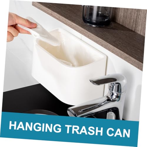 Papelera Colgante para Puerta de Gabinete Cocina Blanca miniatura 4