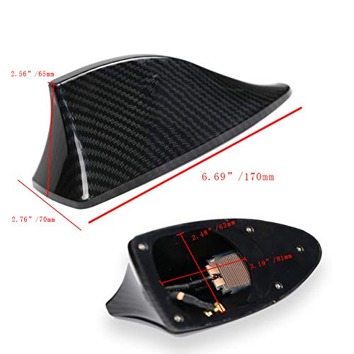 Antennes autoradio imitation fibre de carbone universelles pour toit Ford et Mercedes - 6