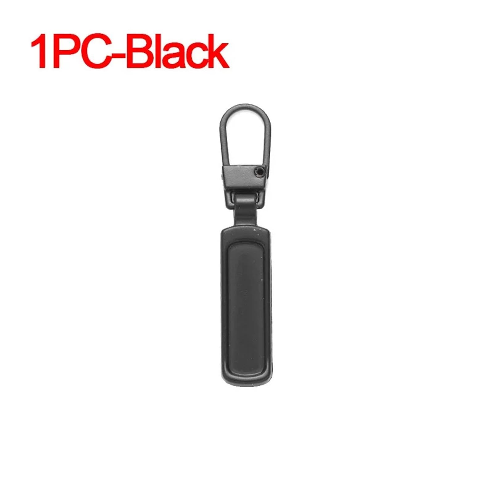Zamienne uchwyty do zamków błyskawicznych, Zestaw naprawczy do metalowego zamka błyskawicznego. Wielokolorowy zestaw toreb i bagażu(Black-1pc)