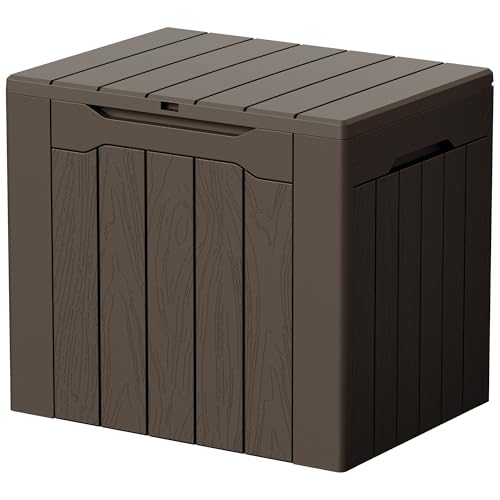 Image of Devoko 29 Gallon Deck Box, Waterproof Resin Outdoor Storage Box