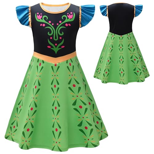 Aovclkid Girls Anna Princess Costume Birthday Party Dress Halloween Cosplay Outfits thumb #5
