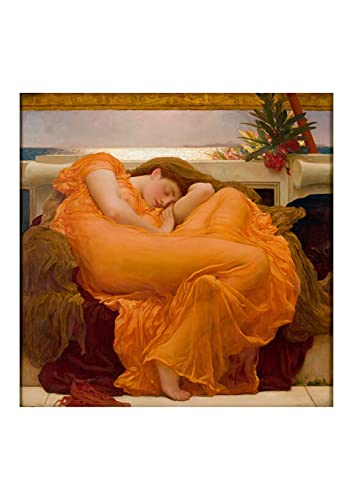 Impression d'art Flamant Juin par Frederick Leighton pour décoration grand format