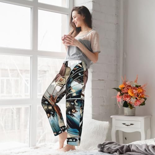 Pantalon de pyjama avec poches amples en textile fluide