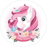 Tortenaufleger Einhorn12 / 20 cm Ø