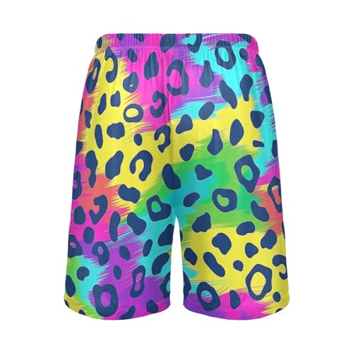 Leopard Pajama Shorts Mens Lounge Sleep Shorts Pjs Bottoms Pants2