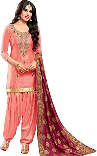 Designerharsha Women's Wear Heavy Chaderi slik Punjabi Shalwar Kameez Patiyala Suits Indian Pakistani Fancy Dress