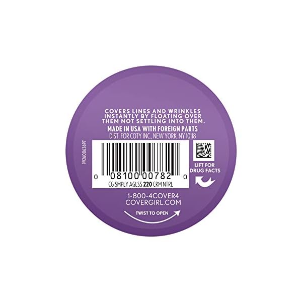 COVERGIRL-Olay-Simply-Ageless-Instant-Wrinkle-Defying-Foundation-Creamy-Natural COVERGIRL & Olay Simply Ageless Instant Wrinkle-Defying Foundation, Creamy Natural 0.44 Fl Oz (Pack of 1)