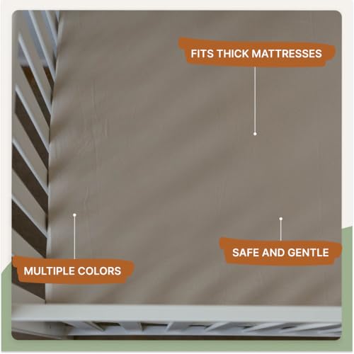 Image of Parker Baby Soft & Durable Fitted Baby Crib Sheets | Snug Fit for Standard Crib Mattresses | Machine Washable, Fade-Resistant & Modern Nursery Designs